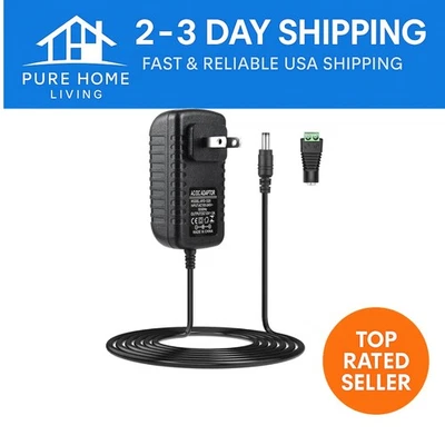 Fonte de alimentação confiável 12V 2A - Conversor 110V AC para 12V DC com recursos de segurança - Imagem 1 de 4