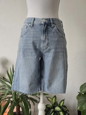 Free People We The Free Ghost Town Long Shorts Blue Size 27 RRP £88 - Image 1 of 4