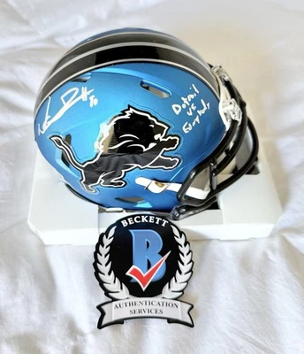 DETROIT LIONS NDAMUKONG SUH firmado INSCRITO TODOS ALT MINI CASCO BECKETT Foto 1 de 4