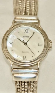 Nachlass Boma Sterling Silber Multi-Ketten Kugel & feine Kette Armband Uhr 55 grs - Bild 1 von 7