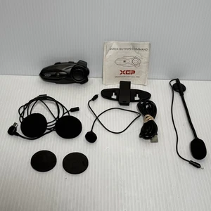 XGP X10 Black Wireless Bluetooth Motorcycle Helmet Headset Intercom - Picture 1 of 5