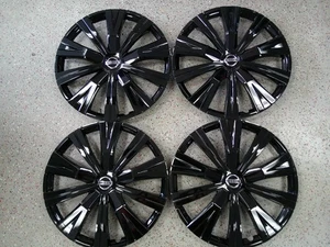 Nissan Altima Sentra Rogue Versa 16" NEW Black Wheel Covers PRT106316GB- Set/4 - Picture 1 of 9