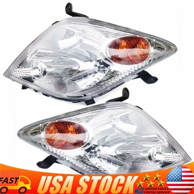 Headlight Lamp Halogen Driver Passenger Pair Set for 2004 2005 Scion xA New - Image 1 of 4