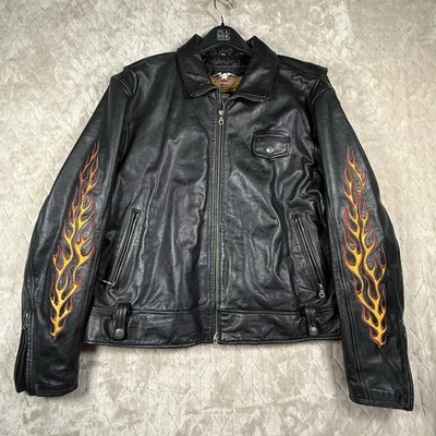 Vintage Early 2000s Harley Davidson “Ride Free” Leather Jacket Size Men 2XL - Image 1 of 4