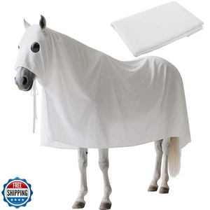 RunNico Halloween Geist Pferd Kostüm, Pferde weiß Boo Ghost Umhang mit Stra - Bild 1 von 5