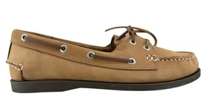 Bass-Sailor Leather Boat Shoe Top Sider Womens Brown Size 11M NEW - Picture 1 of 7