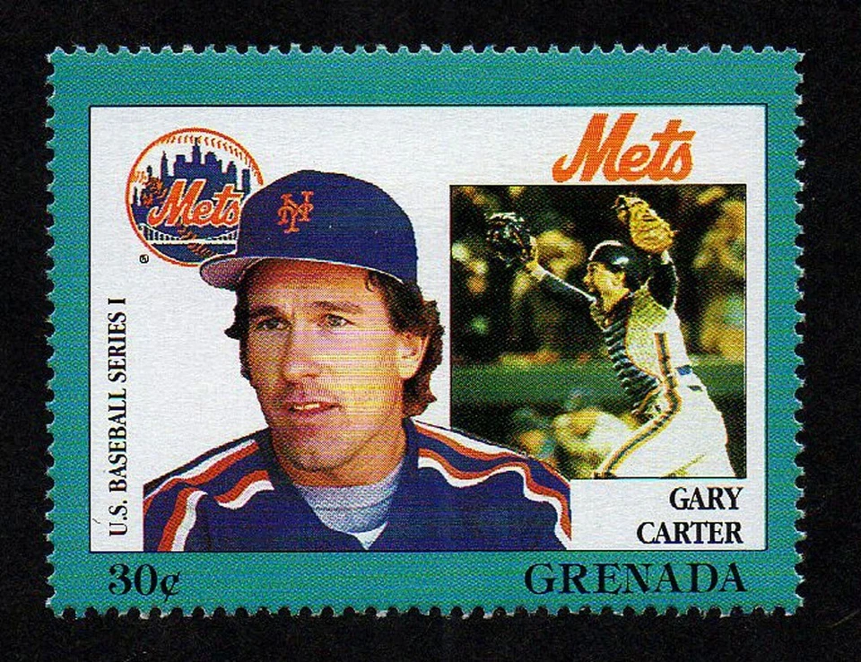 GRANADA, SCOTT # 1671-A, SELLO MNH JUGADOR DE BÉISBOL GARY CARTER, EQUIPO DE LOS METS - Imagen 1 de 1