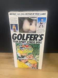 Vintage 1989 Golfer's Tear-Apart Stress Doll in Original Box - Picture 1 of 3