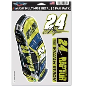 William Byron 2025 Multi-Use Raptor #24 Decal 3-Pack - Picture 1 of 2