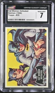 1966 A&BC GUM BATMAN SERIES #35 "CAT WOMAN DEFEATED" CGC 7 NEAR MINT 1132 - Picture 1 of 2