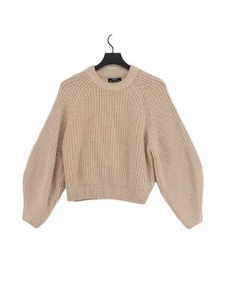 Bershka Women's Jumper L Tan Acrylic with Polyamide Round Neck Pullover - Picture 1 of 6