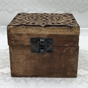 Hallmark Carved Wood Box - Picture 1 of 11