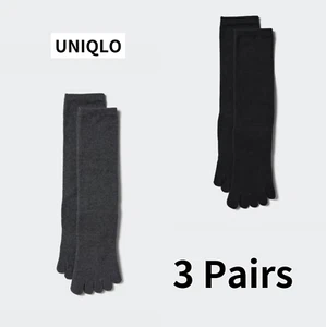 UNIQLO Five Finger Socks Men Black Dark Gray New Japan - Picture 1 of 8