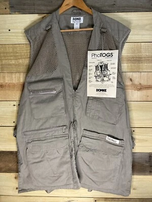 Chaleco de pesca vintage Domke Photographer para hombre XXL algodón caqui PhoTOGS chaleco Foto 1 de 4
