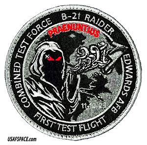 USAF B-21-RAIDER-FIRST TEST FLIGHT-CTF-11-10-23-NGAD-420 FLTS-Edwards AFB-PATCH