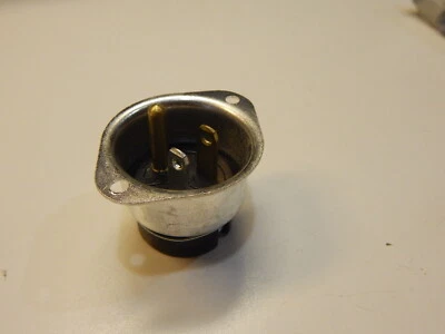 AMPHENOL 160-5N CHASSIS MOUNT PLUG IN RECESSED CUP 125V 15A 15 AMP