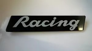 FIAT 131 RACING Plastic aluminum badge 150 mm. lenght NOS - Picture 1 of 3