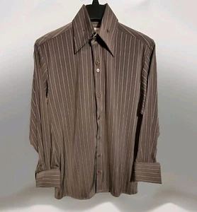 Il CANTO ITALIAN DESIGNER Gray Walking Leisure Striped Pant Suit Set Size Small - Imagen 1 de 17