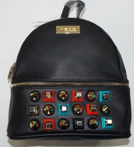 New BEBE Sadie Studded Black Mini Backpack Purse Retail $89 Women’s - Picture 1 of 3