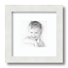 New ListingArtToFrames Matted 9x9 White Picture Frame with 2" Mat, 5x5 Opening 3966