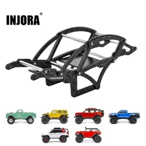 INJORA Carbon Fiber Chassis Frame for 1/24 SCX24 Deadbolt JLU C10 Bronco GX470 - Picture 1 of 11