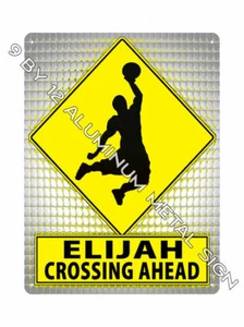 ELIJAH find your name METAL SIGN NBA Basketball SPORTS room wall decor gift 759 - Picture 1 of 1