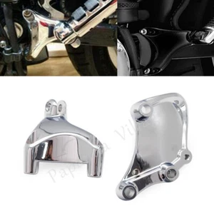 Chrome Rear Foot Peg Mount Bracket For Harley Sportster Iron 883 XL1200V 14-up - Picture 1 of 11