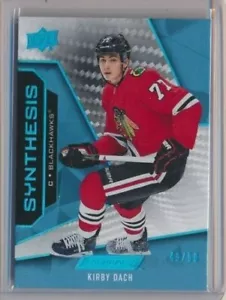 2019-20 UD Engrained Synthesis BLUE 46 Kirby Dach /50 Chicago Blackhawks - Picture 1 of 1