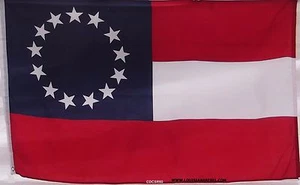 FIRST NATIONAL - DIXIE FLAG - NEW CIVIL WAR - 1ST - DIXIE - 13 STARS & BARS - Picture 1 of 2