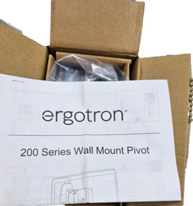 Ergotron 200 Series Signle Monitor Arm / VESA Wall Mount, 38" 25LBS w/ PIVOT NEW - Picture 1 of 4