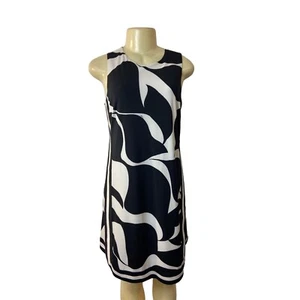 Trina Turk Women's Black & White Shift Dress Sz 2 - NWT - Picture 1 of 8
