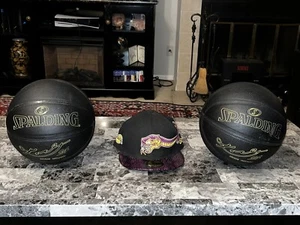 Kobe Bryant Black Mamba Snakeskin New Era Fitted 7 3/4 RARE + Spalding 24K BLK - Picture 1 of 9