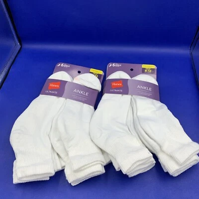 Носки на лодыжку мягкие и мягкие Hanes Ultimate упаковка 6 шт. 8–12 шт.  - Изображение 1 из 4