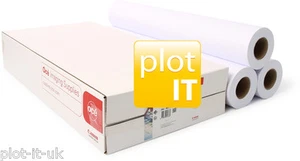 3 rouleaux de papier traceur Designjet 90 g/m2 610 mm x 50 m A1 90 gsm Canon Oce 97003452 - Photo 1/2