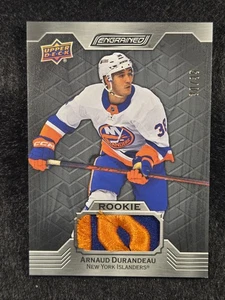 2023-24 Upper Deck Engrained ARNAUD DURANDEAU EBONY PATCH RC 30/35 Islanders. - Picture 1 of 4