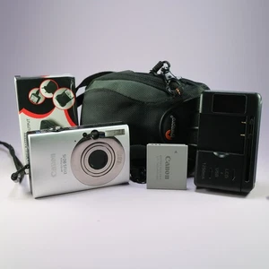 Canon Digital Camera IXUS 80 IS 8.0MP Silver Tested With Battery and Charger - Picture 1 of 8