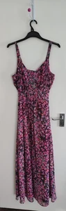 Beautiful Per Una Fully Lined Floral Dress Adjustable Straps 18r - Picture 1 of 7