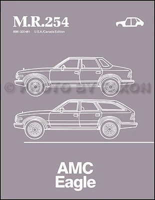 AMC Aquila Corpo Riparazione Manuale 1984 1985 1986 1987 1988 Americana Motori - Immagine 1 di 4