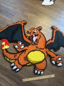 Charizard Hand Tufted Rug Pokémon 33x24 - Picture 1 of 6