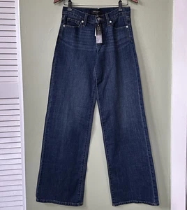 Banana Republic Women’s Wide Leg Jean Cotton Blend Dark Wash NWT Sz Tall 26/2 - Picture 1 of 19