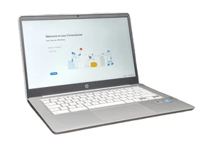 HP Chromebook 14A-NA0509NA, 14" Pentium Silver N5030, 4GB RAM, 64GB eMMC - Zdjęcie 1 z 7