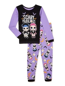 Lol Surprise Girls Halloween Long Sleeve Pajama, 2-Piece set, sizes 4-10 - Picture 1 of 1