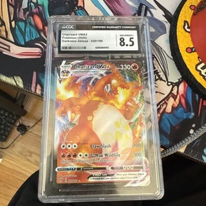 Charizard VMAX 2020 Pokémon Espada y Escudo Oscuridad En Llama #20 (CGC 8.5) - Imagen 1 de 2