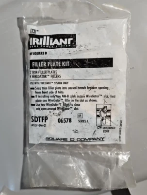 Dos unidades (2x) SDTFP Cuadrado D Trilliant Breaker Placas de llenado ¡Nuevo! Stock antiguo Foto 1 de 2