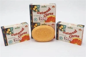 4 Riegel - Madina Haferflocken Citr - 100 % pflanzliches Palmöl Seife 3,5 Oz. - Bild 1 von 2