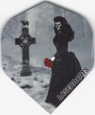 LASERDARTS The Black Widow Standard Dart Flights: 3 per set