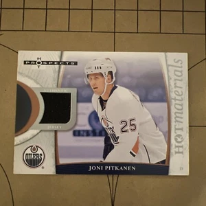 Joni Pitkanen 2007-08 Fleer Hot Prospects Hot Materials Jersey Relic #HM-JP - Picture 1 of 6