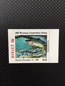 1988 Wyoming Duck Stamp MNHOG Free Shipping, Lowest Price On eBay!! - Picture 1 of 2