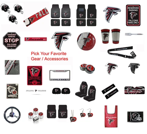 Brand New NFL Atlanta Falcons Pick Your Gear / Accessories Official Licensed Cover