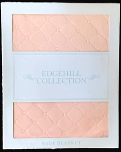 Vtg Edgehill '90s Y2K Baby PINK Blanket NOS Orig Sealed in Box Amazing Softness! - Picture 1 of 9